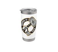 Viking, Valhalla Odin, marteau de Thor Gobelet isotherme en acier inoxydable double paroi