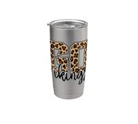 Vikings Go Vikings Leopard Graphique guépard pour femme Gobelet isotherme en acier inoxydable double paroi