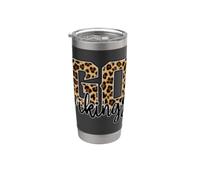 Vikings Go Vikings Leopard Graphique guépard pour femme Gobelet isotherme en acier inoxydable double paroi
