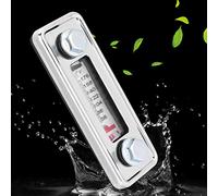 Vikye Jauge de Niveau D', Indicateur de Niveau de Liquide Transparent, Mesure Précise pour Système Hydraulique, Alliage + Verre, 11,5 X 4 Cm, 1 unité (LS-3)