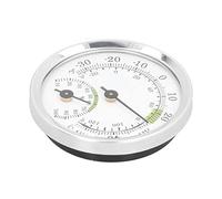 Vikye Mini Hygromètre à Cadran Thermomètre Appareil de Mesure Compact pour Boîtes à Cigares Serres et étuis de Guitare en Alliage D'aluminium 1 Pièce