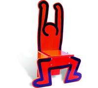 Vilac Chaise pour enfant Keith Haring 9295 Rouge Bois massif Design contemporain