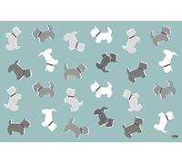 Vilber A050 V01 Dogs.2232 du 03 Nappe Tapis Mangeoire Abreuvoir 45,6 x 30,5 x 0,2 cm Bleu