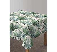 Vilber Nappe carrée en résine avec Traitement Anti-Taches, imperméable, Motif Tropical Couleur AZOR : Vert.