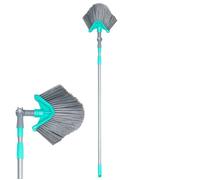 VILDE Balai Télescopique 115-180 cm - Brosse triangulaire rotative - Idéal pour nettoyer en hauteur