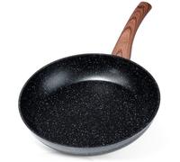 VILDE Black&Wood Poêle à frire 26 cm - Aluminium avec revêtement antiadhésif en granit - Tous feux dont induction