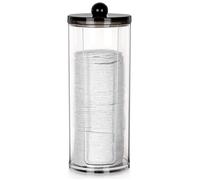VILDE Distributeur de Cotons - Acrylique transparent - couvercle refermable - design moderne