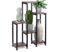 VILDE Étagère à Fleurs 6 Niveaux 70 cm - Porte Plante - Style industriel - stable et élégant - Charge max 60 kg