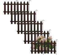 VILDE Lot de 10 bordure de jardin 30x30 cm - Plastique résistant aux intempéries