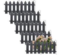 VILDE Lot de 10 Bordure de jardin - Plastique résistant aux intempéries - Bordure unique pour plantes