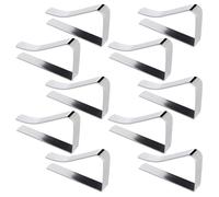 VILDE Lot de 10 pinces à nappe en métal - Pratiques et solides - Convient à toutes les tables - intérieur et extérieur