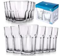 Vilde Lot de 12 verres à eau, jus de fruits, verres à cocktail 230/330 ml