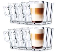 Vilde Lot de 12 verres universels 255 ml - Haute résistance aux chocs - avec poignée