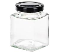 Vilde Lot de 48 pots à épices en verre de 100 ml - Avec étiquettes - Lot de 180 pots à épices avec couvercles noirs - Récipients à épices en verre pour cuisine
