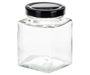 Vilde Lot de 48 pots à épices en verre de 100 ml - Avec étiquettes - Lot de 180 pots à épices avec couvercles noirs - Récipients à épices en verre pour cuisine