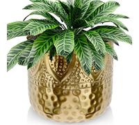 Vilde Pot de fleurs décoratif | métal doré 19 x 18 cm