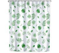 VILDE Rideau de douche 180 x 180 cm avec crochets - Imperméable, écologique, avec 12 crochets inclus