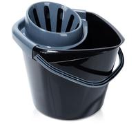 VILDE Seau avec essoreuse 14L - Plastique durable, poignée pratique, bec verseur - Idéal pour nettoyage et jardinage
