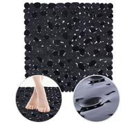 VILDE Tapis de Douche Antidérapant 51 x 51 cm - Ventouses pour sécurité - Résistant à l'eau et à l'humidité