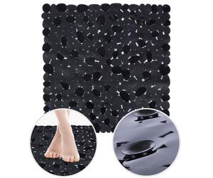 VILDE Tapis de Douche Antidérapant 51 x 51 cm - Ventouses pour sécurité - Résistant à l'eau et à l'humidité
