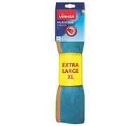 Vileda 06694-31-2-231 Chiffon Style en microfibre multi-usage XL, couleurs assorties, 36 x 34 cm, 4 unités