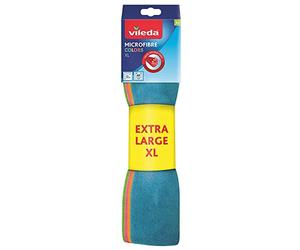 Vileda 06694-31-2-231 Chiffon Style en microfibre multi-usage XL, couleurs assorties, 36 x 34 cm, 4 unités