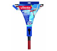 Vileda - 123384 - Raclette Vitre Active 2 en 1 avec Manche Télescopique