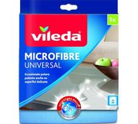 Vileda 139197 Chiffon microfibre Plus, 100 % microfibre, idéal pour enlever efficacement même la saleté la plus obstinée uniquement avec de l'eau, avec Odor Stop