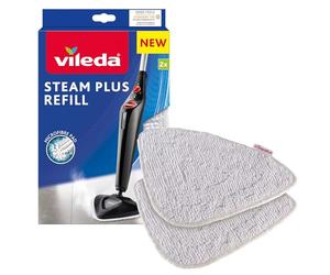 Vileda 146576 Recharge pour Balai Pulvérisateur 100°C/Balai à Vapeur Blanc 2,5 x 17 x 27,5 cm