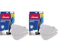 Vileda 146576 Recharge pour Balai Pulvérisateur 100°C/Balai à Vapeur Blanc 2,5 x 17 x 27,5 cm (Lot de 2)