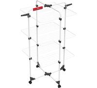 Vileda Sèche-linge tour Mixer 3 – 30 m, acier blanc, 71×71×132 cm – 157243