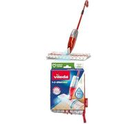 Vileda Balai 1-2 Spray Max 650 ML avec Pulvérisateur, Sans Seau & 2en1 Recharge Microfibres, Blanc