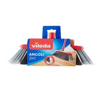 Vileda - Balai intérieur 137396 - Double angle 2-en-1, technologie à fibres, entre dans les coins