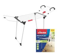 Vileda étendoir Premium 2en1, séchoir Couleur Acier Blanc