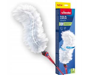 VILEDA Flex & Catch Poignée Extensible Doudoune avec poignée Extensible 93 cm, 1 pièce de Rechange complète, Nettoyage 360°, Flexible, Nettoyage Maximum