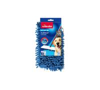 Vileda Flip Mop Serpillère en Microfibre en Forme de trapezoïdale Pièce de Rechange Blanc-Bleu 162291