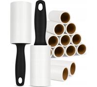 Vileda Fusselroller - 2 Ersatzrollen - 3er Pack (2er Set, 29 Blatt pro Rolle,- zuverlässige Entfernung von Fusseln - schonend zu Textilien