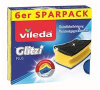 Vileda glitzi plus 6 x eponge antibacterienne - lot de 4 (4 x 6 Pièces)