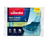 Vileda Lave-vaisselle en viscose Pro Clean avec enzymes 2 pièces