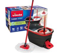 Vileda Lave-Vaisselle Turbo Smart, Microfibre en Polyester avec système de pédale, Standard