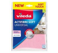 Vileda Chiffon ACTIFIBRE Soft 1 – Nettoie, absorbant, sans traces ni taches