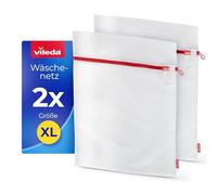 Vileda Lot de 2 filets à linge XL 50 x 60 cm pour machine à laver - Grands sacs de lavage en polyester indéchirable avec fermeture éclair - Pour chemises, pulls et draps