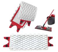 Vileda Lot de 2 Recharges Serpillière 2-en-1, Microfibre Haute Absorption pour Balai Serpillière