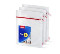 Vileda Lot de 3 filets à linge XL 50 x 60 cm - Sac à linge en polyester indéchirable avec fermeture éclair pour chemises, pulls, linge délicat, soutiens-gorge, sous-vêtements, jeans, vêtements de bébé