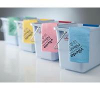 Vileda Lot de 5 Chiffons de Nettoyage Professionnels PVAmicro - Revêtement PVA - Chiffon en Microfibre - Verre Acrylique ou Acier Inoxydable - pour Application Humide Uniquement - Haute Absorption