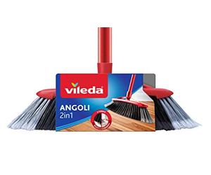 Vileda m00006591 Balai, Polyester, Rouge, 2 x 2 cm