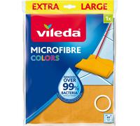 Vileda Serpillière microfibre Colors – Ultra absorbante, sans produits chimiques, 100% microfibres