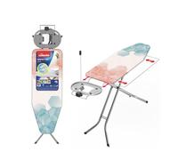 Vileda - Planche à repasser Perfect 2in1 Plus - Table à repasser avec prise de courant et repose-fer extra large - Hauteur réglable et bras extensible spécial draps, Vert, 175 x 45 x 9 cm