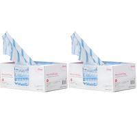 Vileda Professional Lavettes Microfibres MicroTuff Easy Bleu/Carton de 50 lavettes (Lot de 2)
