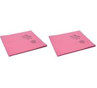 Vileda Professional, r-MicronQuick, Rouge, 5 pièces, Chiffon Microfibre Ultra-Fine recy limine 99,99% des bactéries et Virus BCoV, 400 lavages, Séchage sans Traces, Disponible en 4 Couleurs